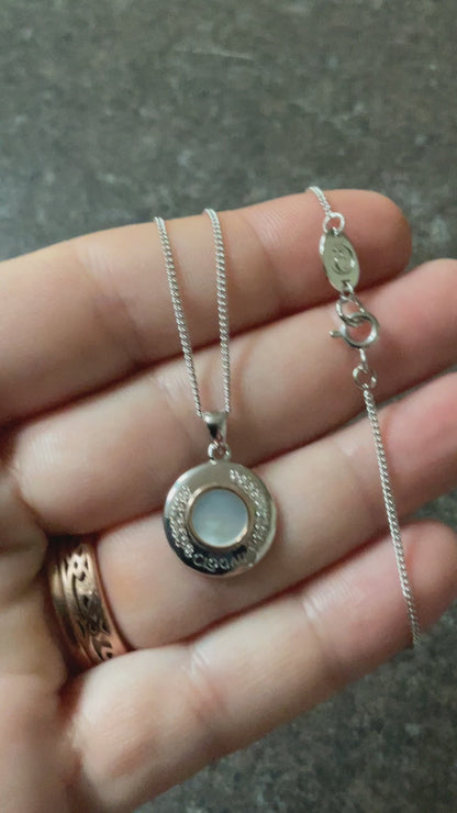 Clogau Celebration Mother of Pearl & White Topaz 18-22” necklace silver & rose gold