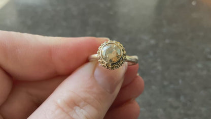 Swarovski FLIRT ring size N gold tone READ DESCRIPTION!