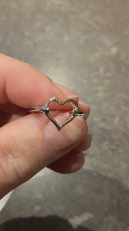 Clogau Close to my Heart Open ring in silver and rose gold size P