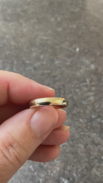 Clogau Promises 9ct Unisex Cariad 4mm wedding band ring size Q in yellow gold RRP £820